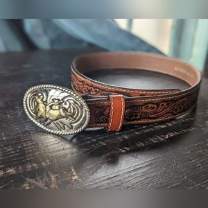 22" toddler/baby Nacona leather belt with buckle